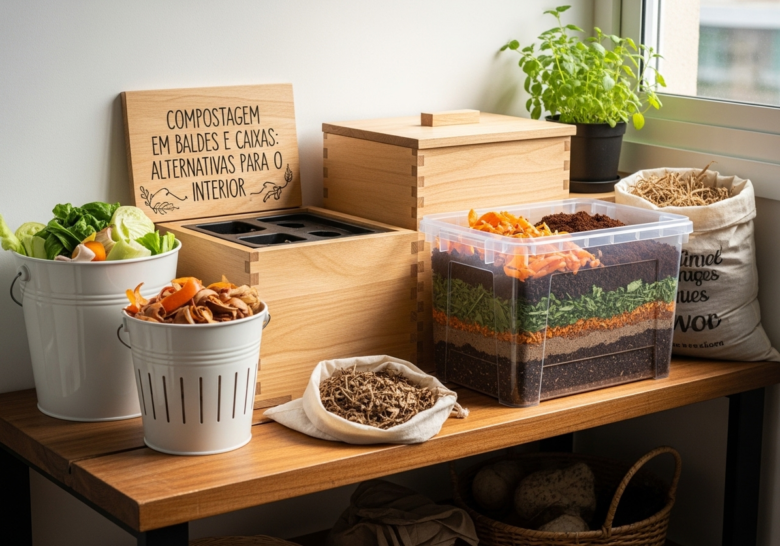Compostagem em Baldes e Caixas: Alternativas para o Interior