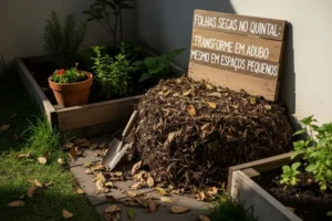 Folhas Secas no Quintal: Transforme em Adubo Mesmo em Espaços Pequenos