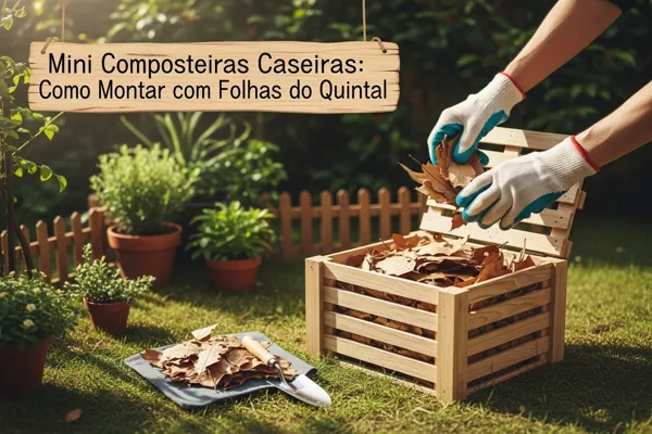 Mini Composteiras Caseiras: Como Montar com Folhas do Quintal